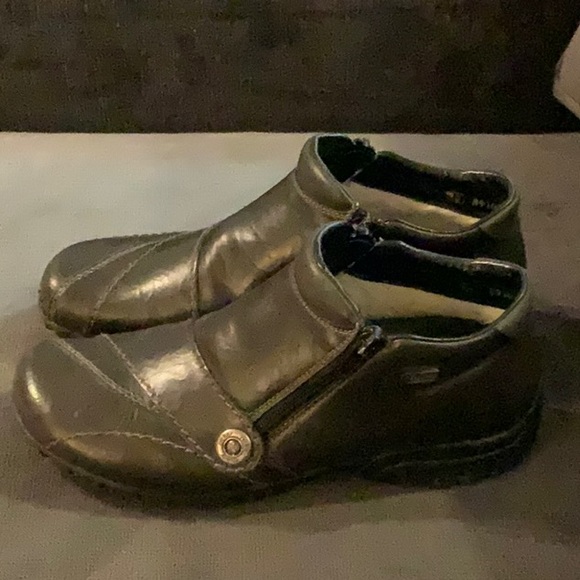 Dark Brown Ladies Reiker Size 38 Ankle Boot - Sheepskin lined - Picture 2 of 6